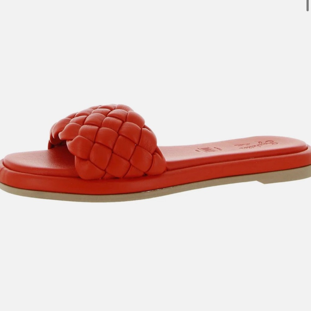 Seychelles bellissma slide red orange coral size 8